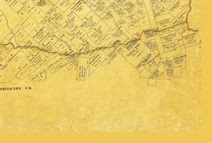 Historic County Map - Burleson County Texas - Martin 1856 - 34.04 x 23 - Vintage Wall Art