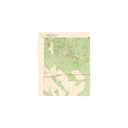 Topographical Map - Cedar Mountain Texas Quad - USGS 1981 - 23 x 28.30 - Vintage Wall Art
