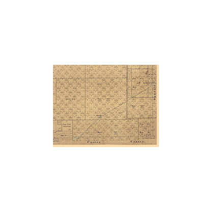 Historic County Map - Deaf Smith County Texas - Pressler 1898 - Vintage Wall Art