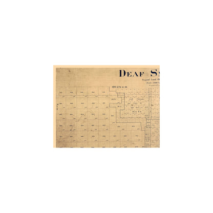 Historic County Map - Deaf Smith County Texas - Pressler 1898 - Vintage Wall Art