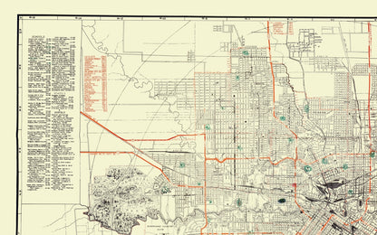 Historic City Map - Houston Texas - Jones 1930 - 23 x 36.86 - Vintage Wall Art