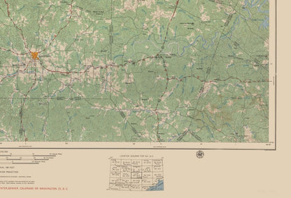 Topographical Map - Llano Texas Quad - USGS 1954 - 33.80 x 23 - Vintage Wall Art