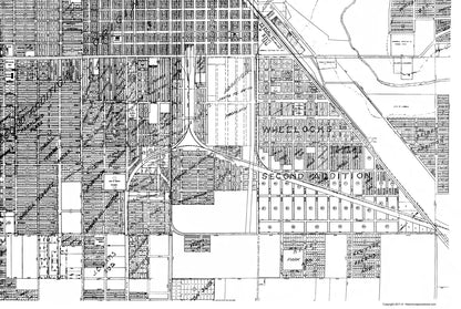 Historic City Map - Lubbock Texas - City Engineering 1946 - 23 x 34.31 - Vintage Wall Art