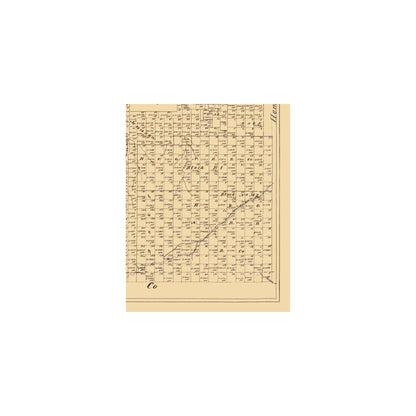 Historic County Map - Roberts County Texas - Hall 1888 - 23 x 29.09 - Vintage Wall Art