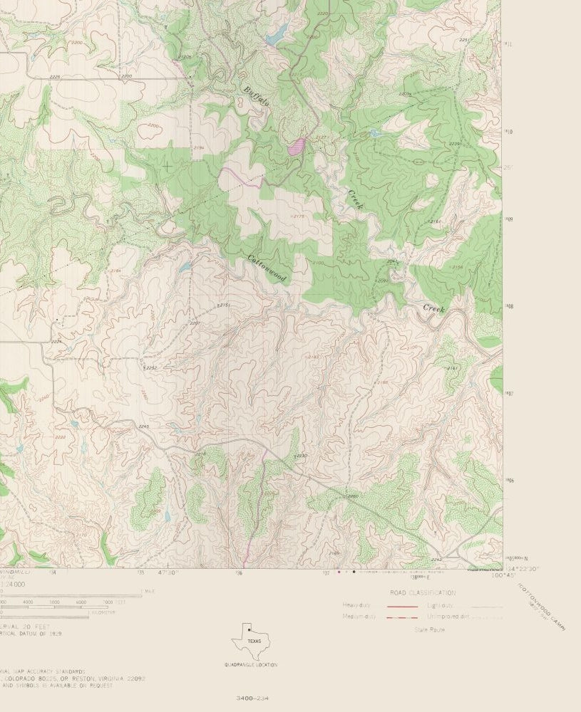 Topographical Map - Tampico Siding Texas Quad - USGS 1967 - 23 x 28.22 - Vintage Wall Art