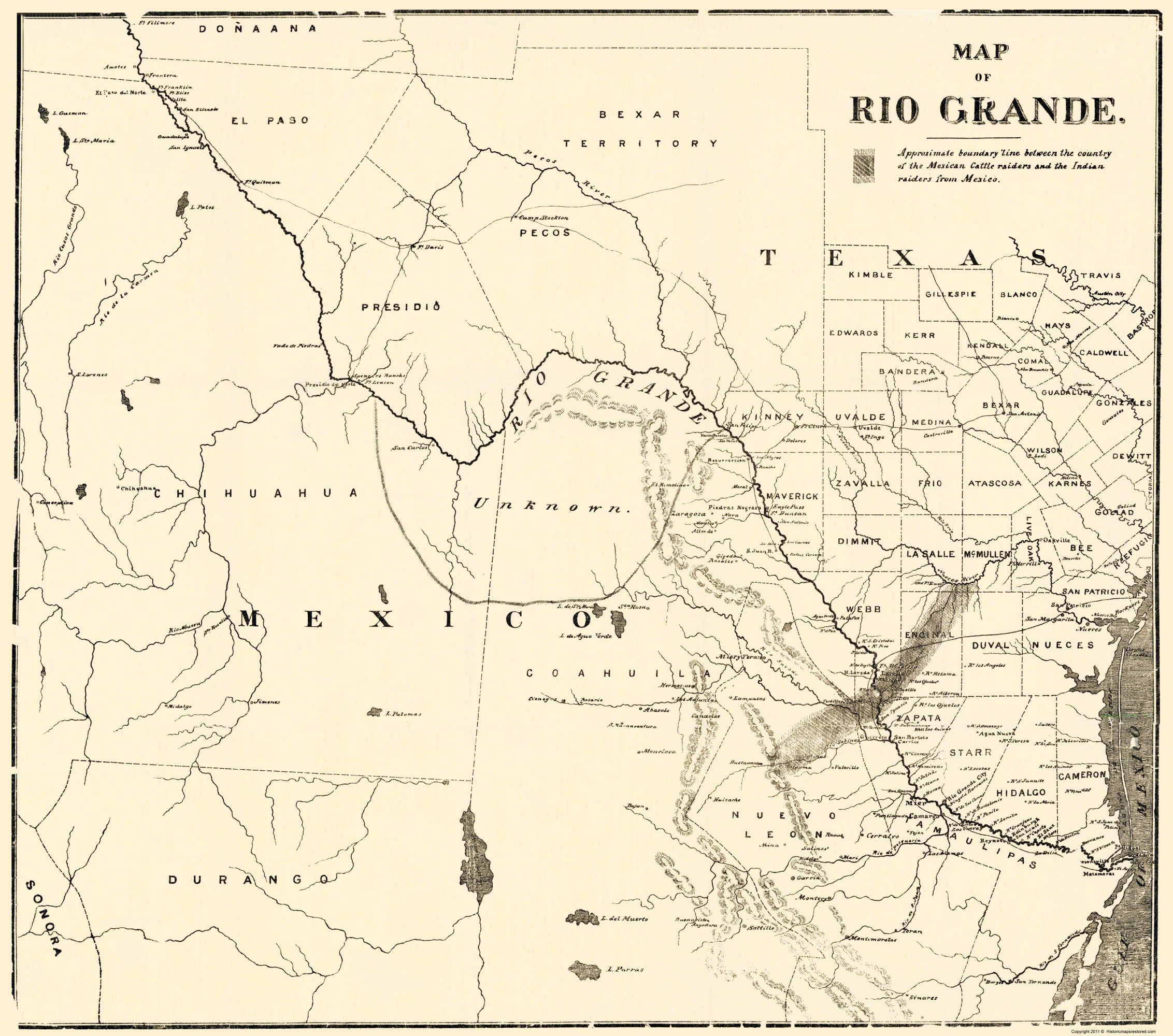 Historic Nautical Map - Rio Grande - 1878 - 23 x 26.04 - Vintage Wall ...