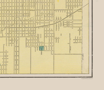 Historic City Map - Kansas City  Missouri - Cram 1892 - 26.58 x 23 - Vintage Wall Art