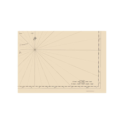 Historic Nautical Map - New England Coast - 1776 - Vintage Wall Art