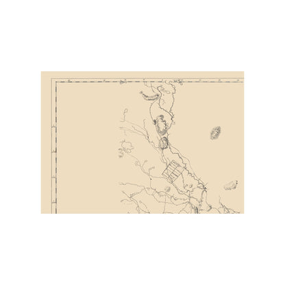 Historic Nautical Map - New England Coast - 1776 - Vintage Wall Art
