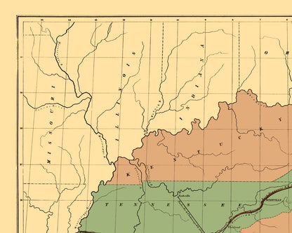 Railroad Map - Orange and Alexandria Railroad - Ackerman 1851 - 23 x 28.73 - Vintage Wall Art