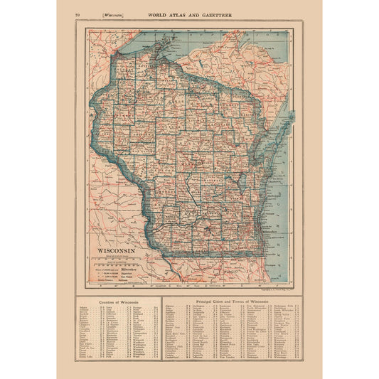 Old State Maps - Wisconsin – Maps of the Past