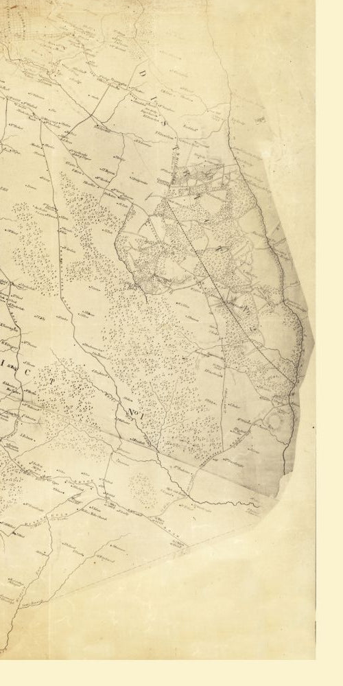 Historic County Map - Henrico County Virginia - Smith 1864 - 23 x 45.97 - Vintage Wall Art