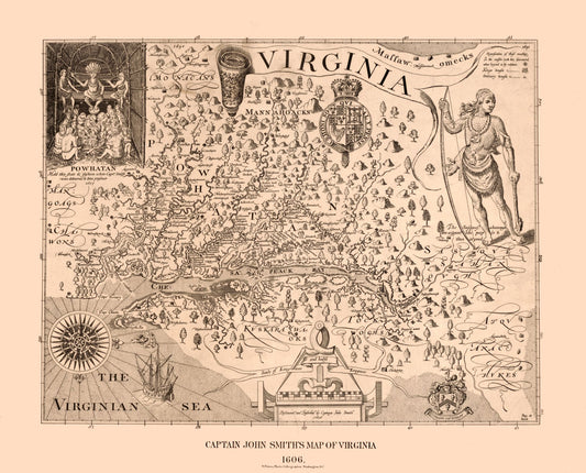 Historic State Map - Virginia - 1900 - 28.48 x 23 - Vintage Wall Art