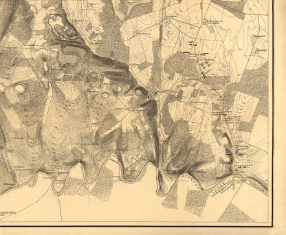 Historical Civil War Map - Winchester Virginia - 1864 - 28.02 x 23 - Vintage Wall Art