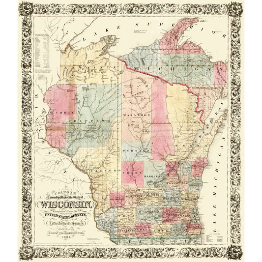 Old State Maps - Wisconsin – Maps of the Past